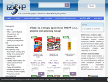 Tablet Screenshot of pasp.cz